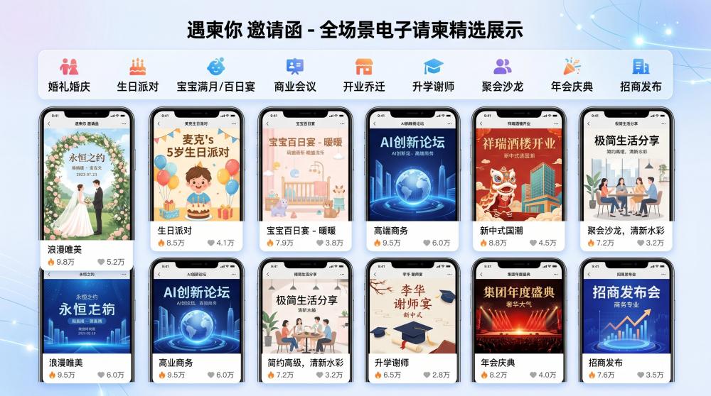 2026电子喜帖制作教程｜快速免费做高级请柬，一键发送超省心
